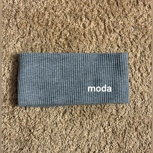 Moda Charcoal Ribbed Headband